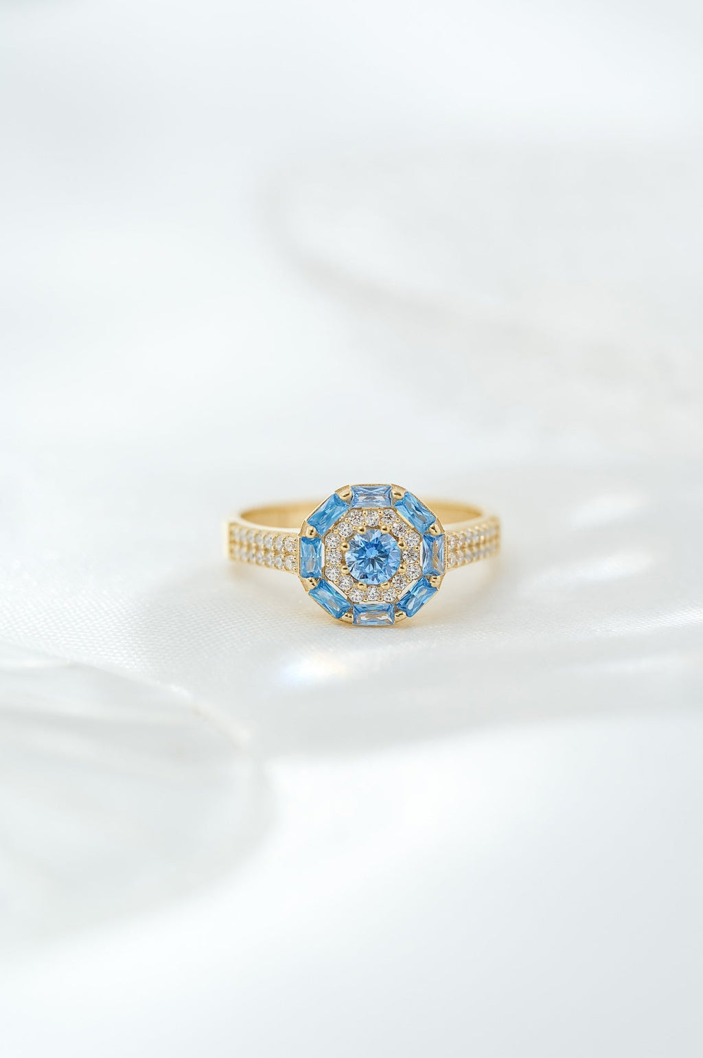 Something Blue Ring: Gold