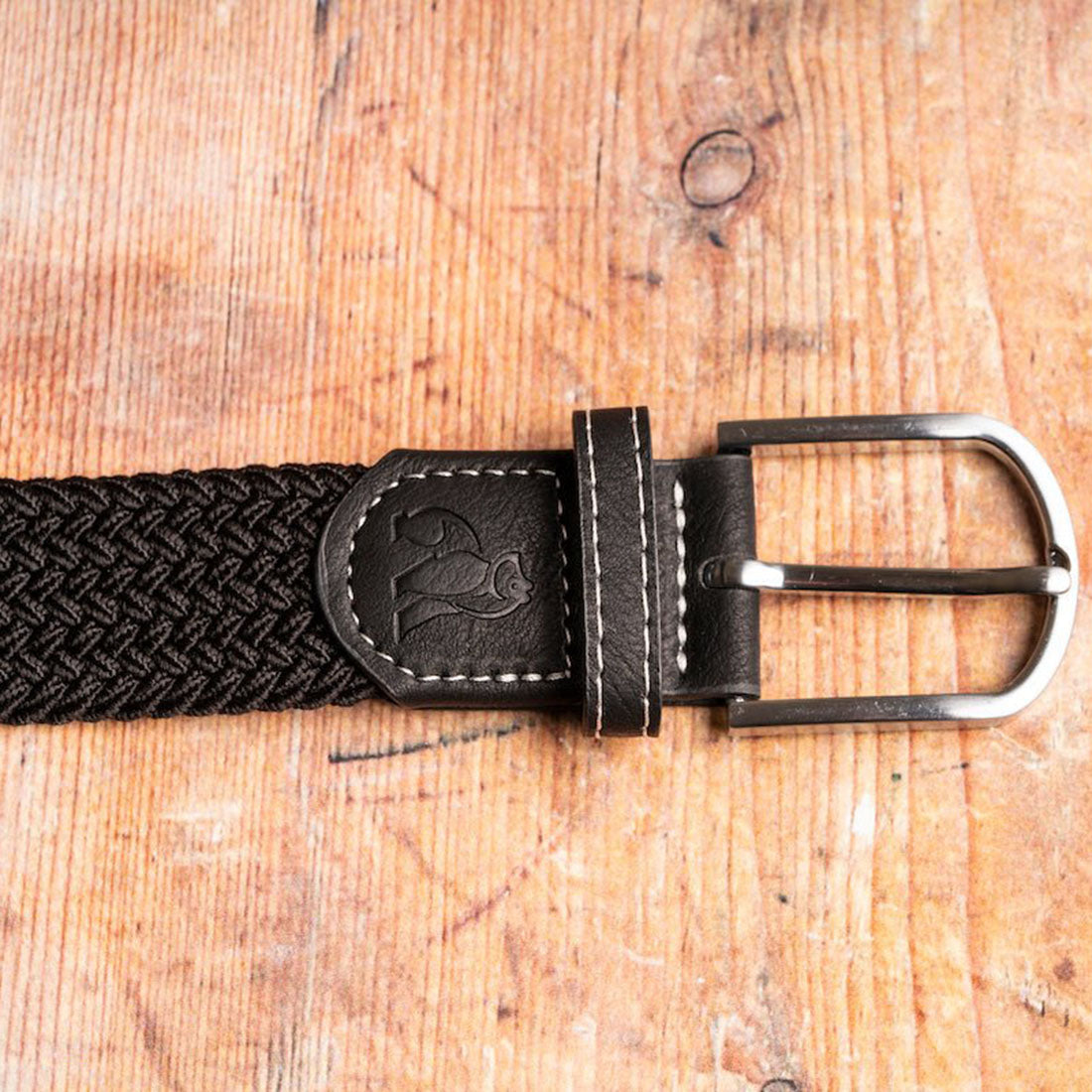 Black Recycled Woven Belt