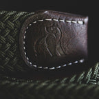 Blue & Brown Stripe Recycled Woven Belt