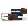 Blue & White Stripe Recycled Woven Belt
