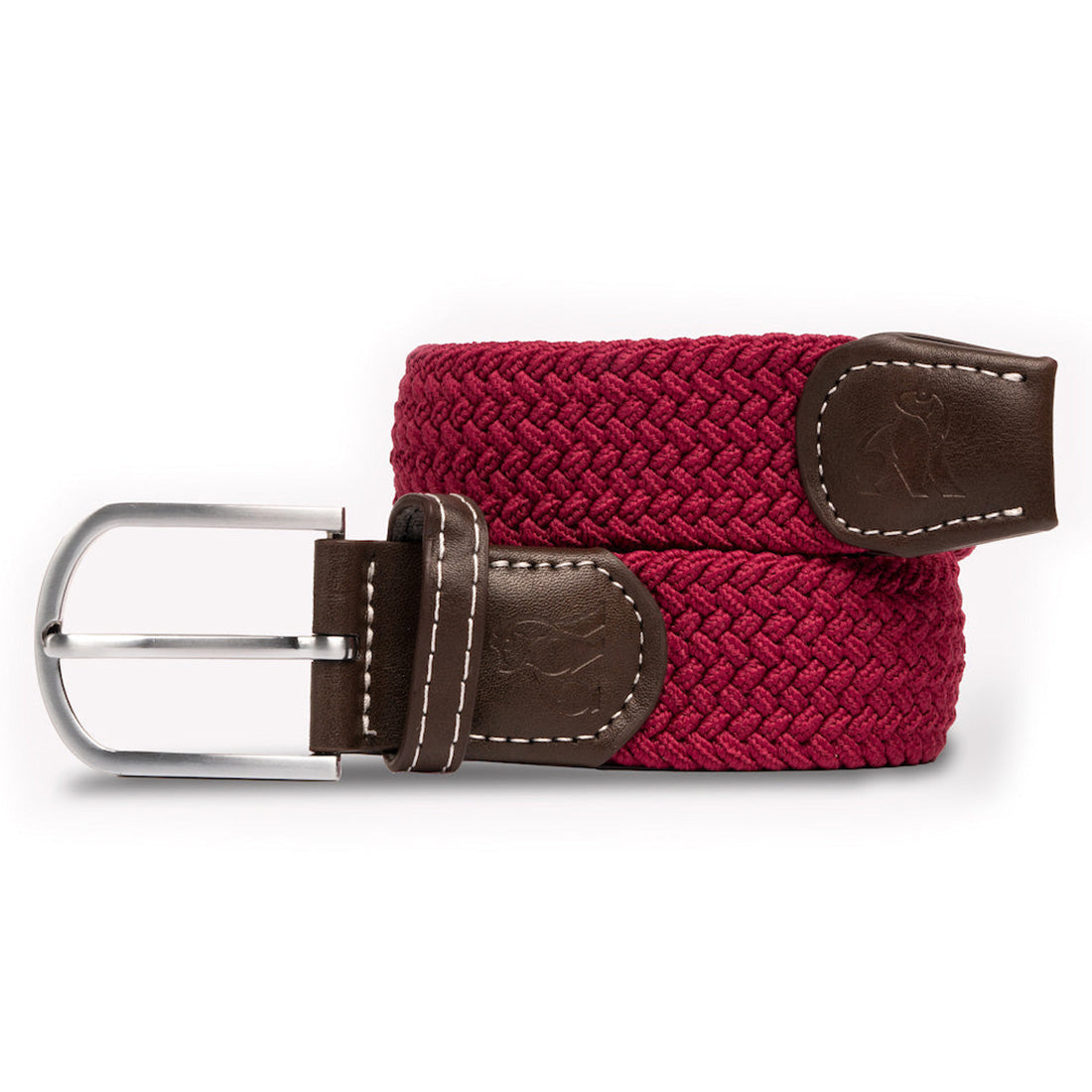 Burgundy Recycled Woven Belt