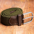 Khaki Green Recycled Woven Belt