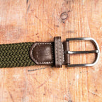 Khaki Green Recycled Woven Belt