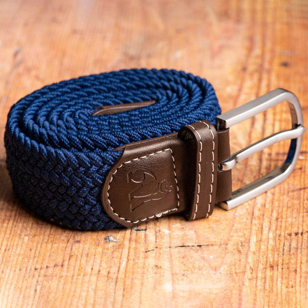 Dark Blue Recycled Woven Belt