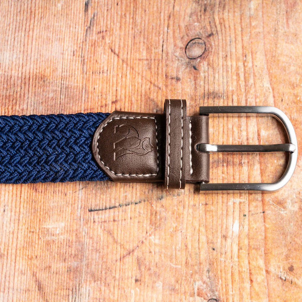 Dark Blue Recycled Woven Belt