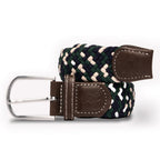 Navy & Green Zigzag Recycled Woven Belt