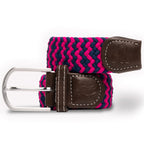 Pink & Blue Zigzag Recycled Woven Belt