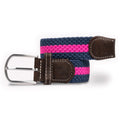 Rich Pink Stripe Recycled Woven Belt
