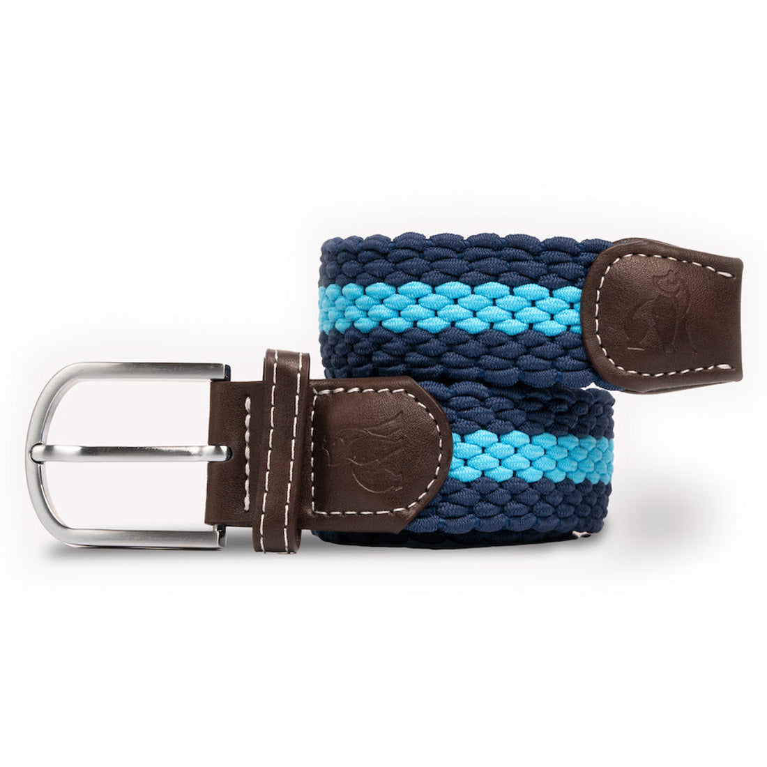 Sky Blue Stripe Recycled Woven Belt
