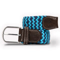 Sky Blue Zigzag Recycled Woven Belt