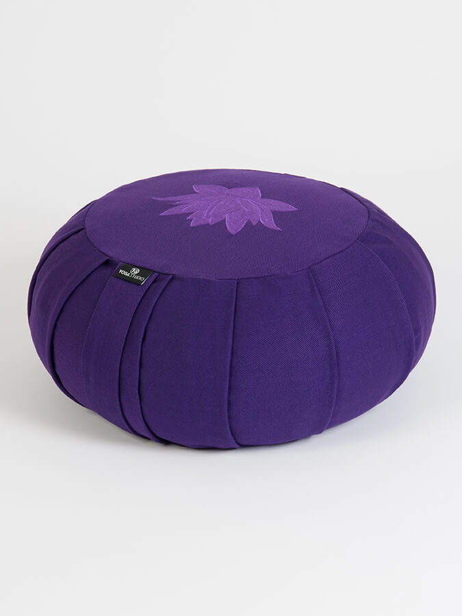 Yoga Studio GOTS Organic Cotton Round Lotus Zafu Buckwheat Cushion