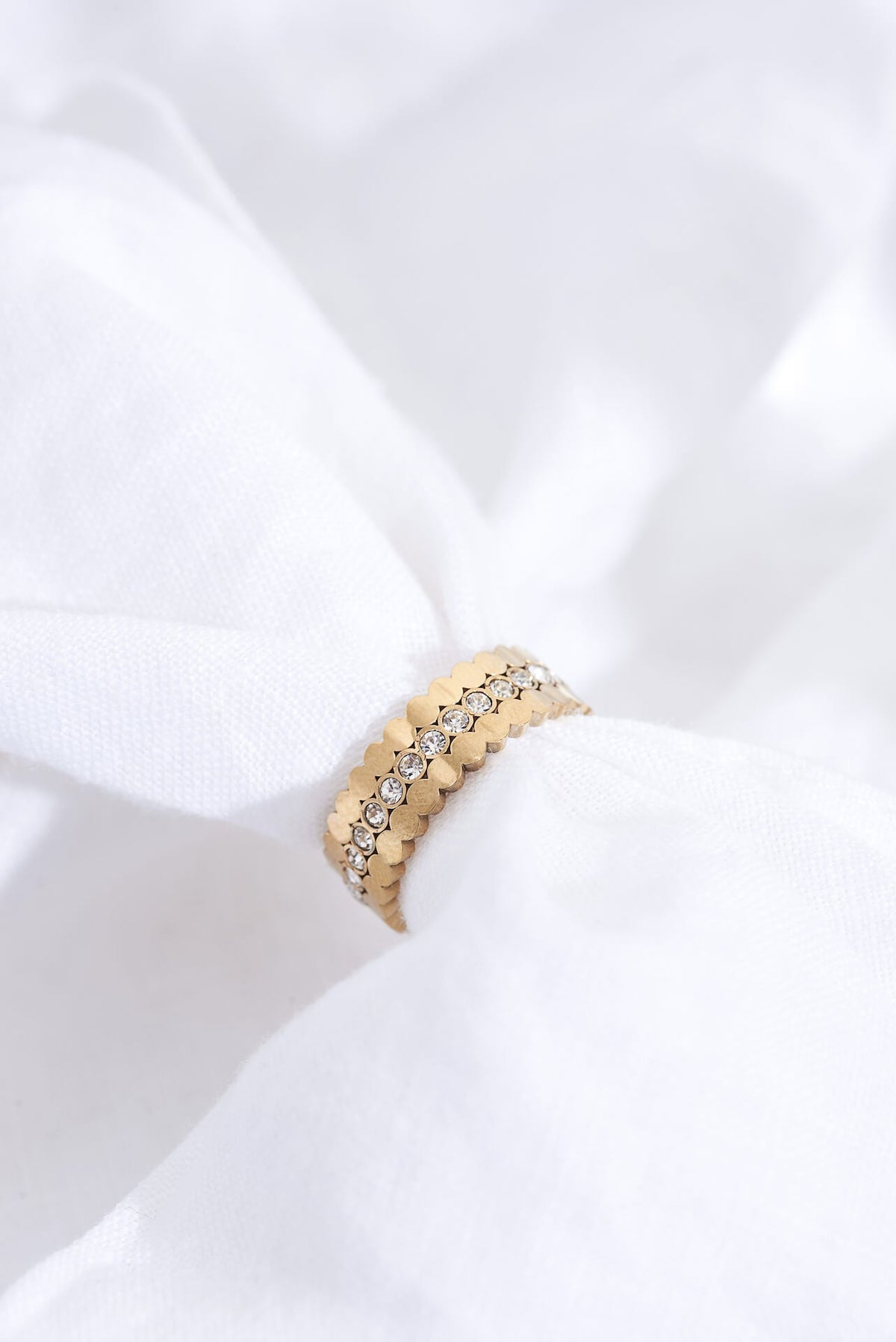 Triple Stacking Gold Ring Set