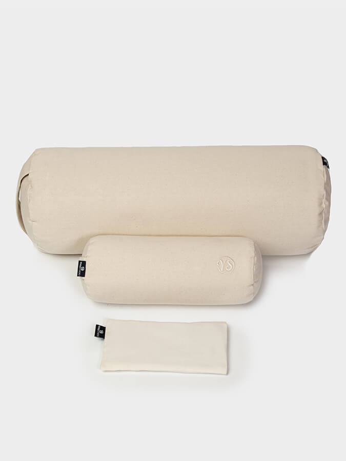 Yoga Studio Organic Meditation Bolster & Eye Pillow Set, Relax