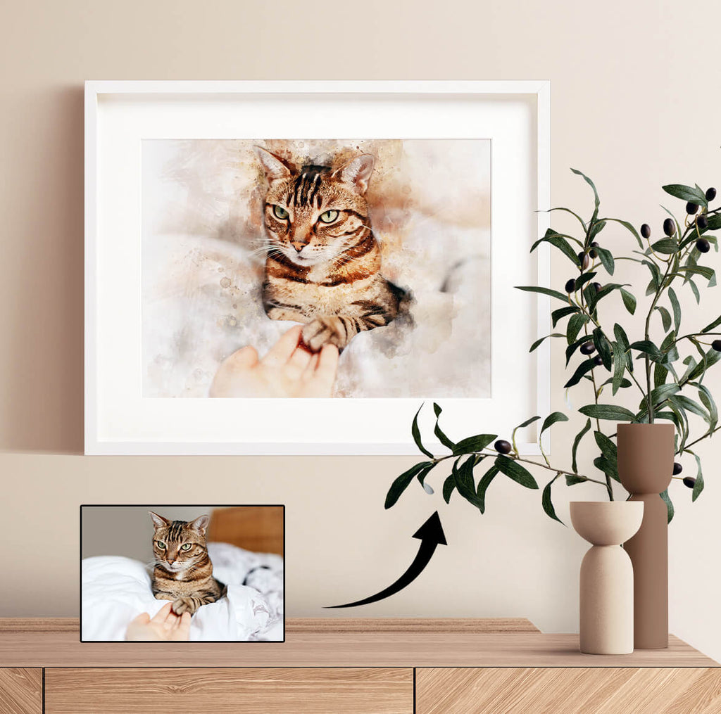 Personalised Watercolour Pet Portrait