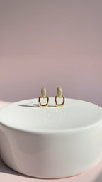 Square Pavé Drop & Dangle Earrings