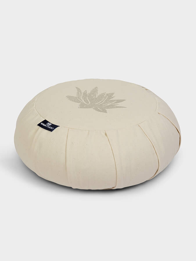 Yoga Studio GOTS Organic Cotton Round Lotus Zafu Buckwheat Cushion