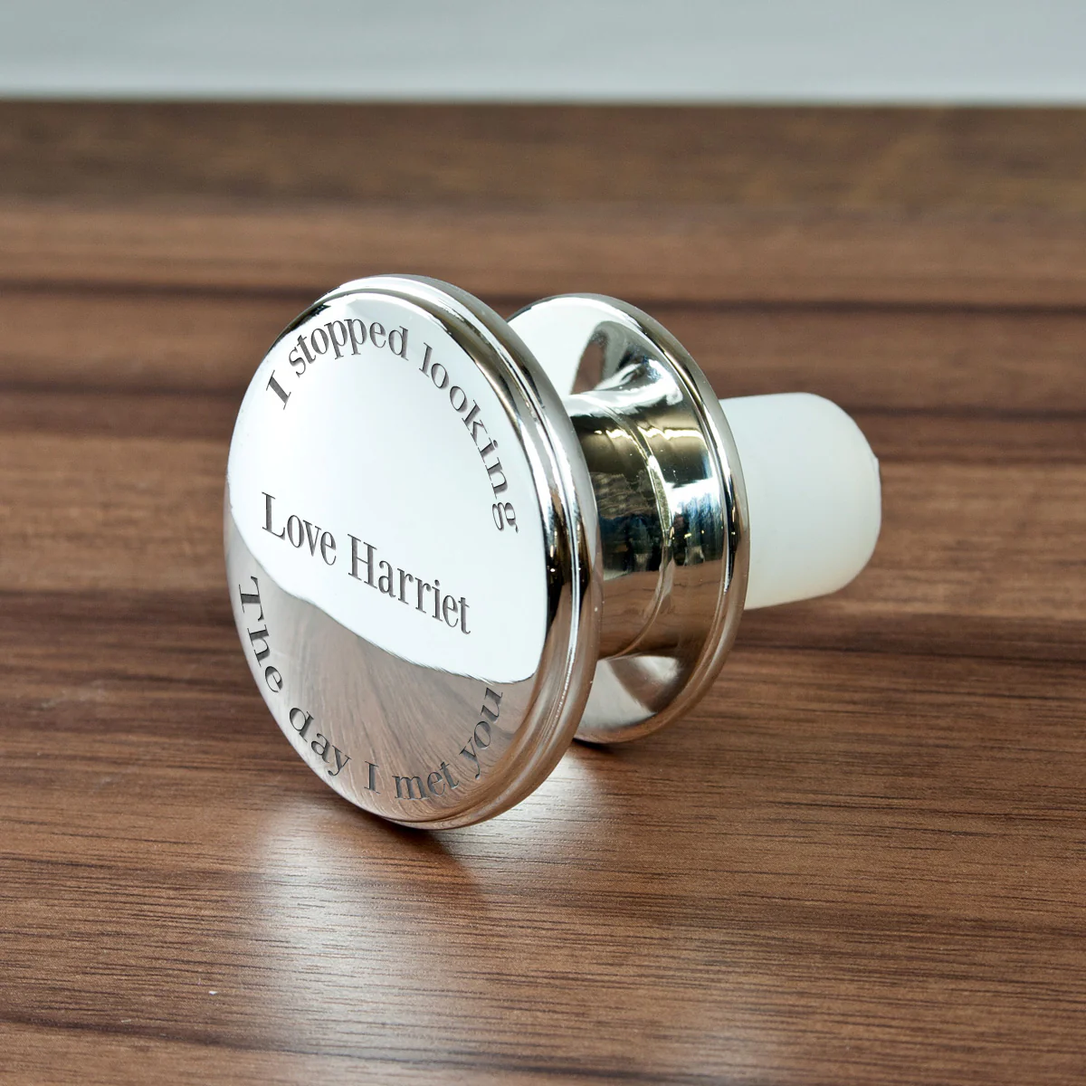 Personalised Silver-Plated Romantic Bottle Stopper