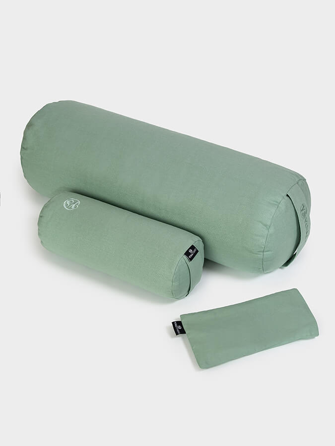 Yoga Studio Organic Meditation Bolster & Eye Pillow Set, Relax