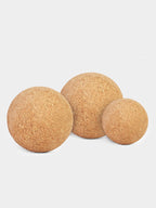 Yoga Studio Cork Unbranded Massage Ball Set of 3, 4cm, 2 x 6cm