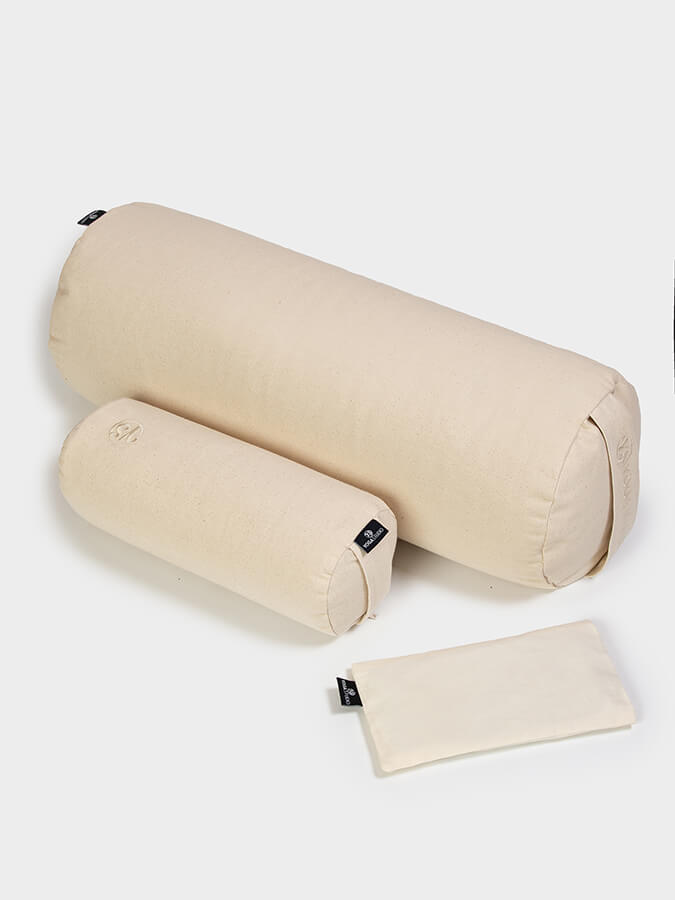 Yoga Studio Organic Meditation Bolster & Eye Pillow Set, Relax