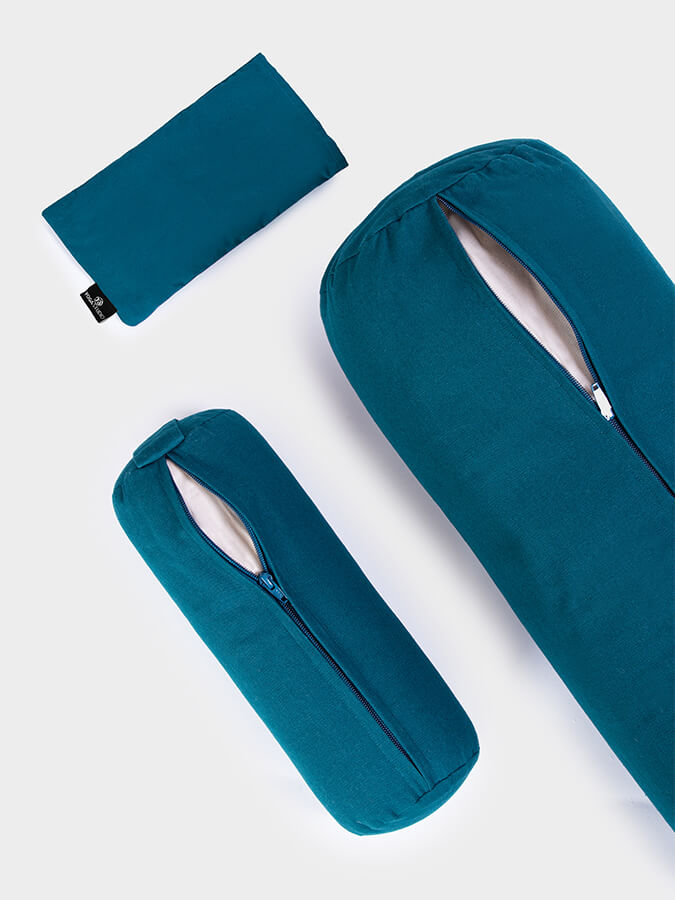 Yoga Studio Organic Meditation Bolster & Eye Pillow Set, Relax