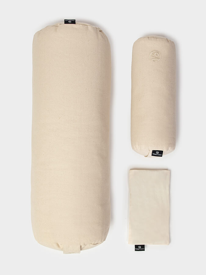 Yoga Studio Organic Meditation Bolster & Eye Pillow Set, Relax
