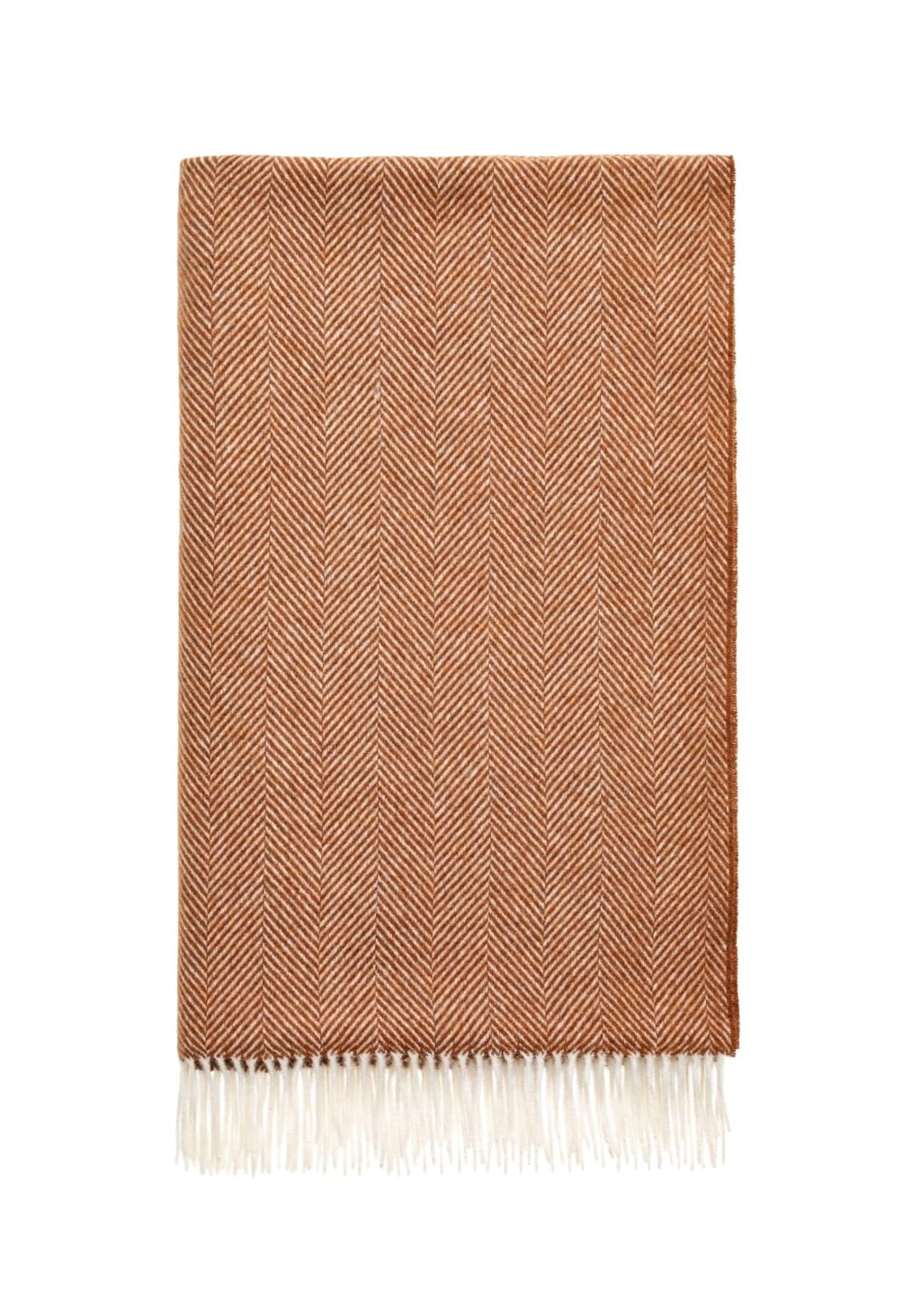 Harriet Soft Amber British Merino Wool Throw