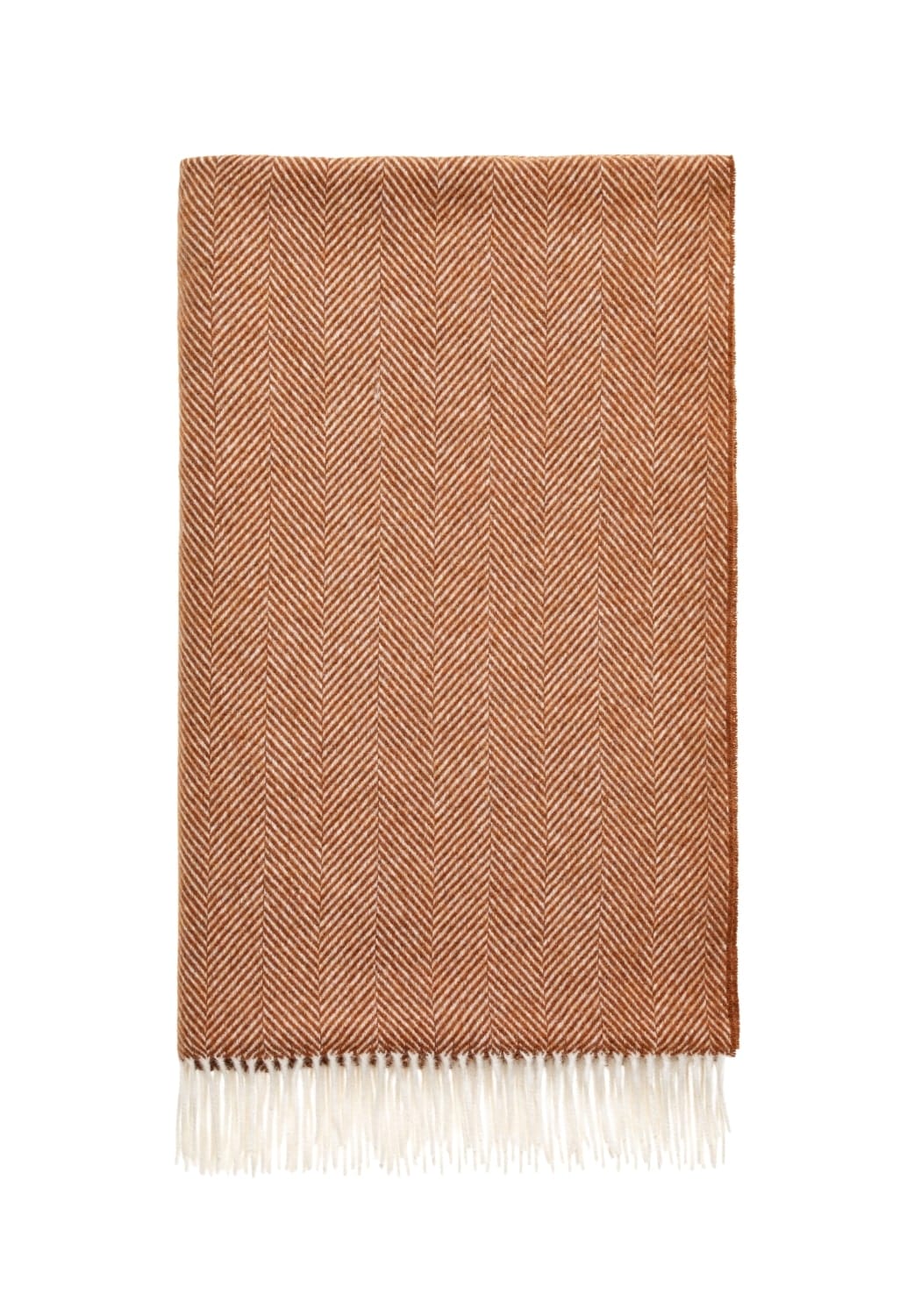 Harriet Soft Amber British Merino Wool Throw