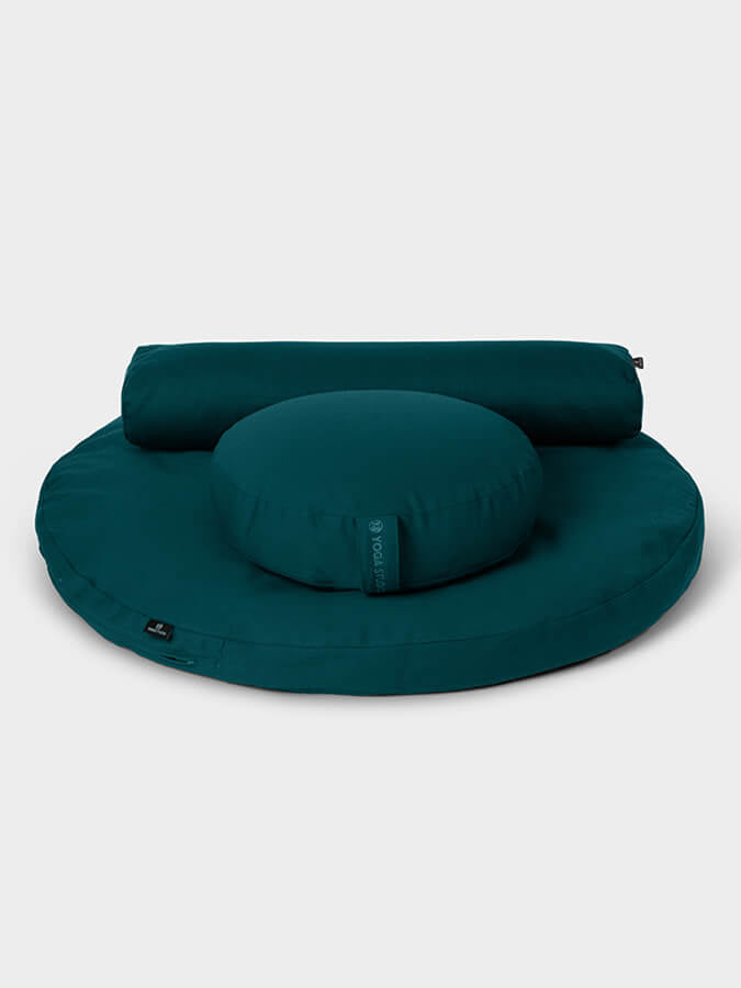 Yoga Studio EU Round Organic Zabuton Meditation Cushion Kit, Zafu & Pranayama