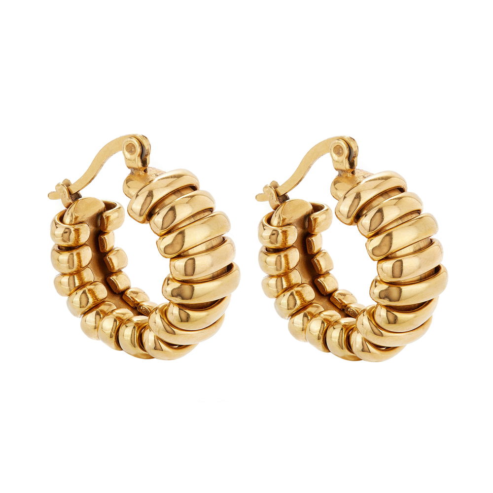 Looped Gold Hoops