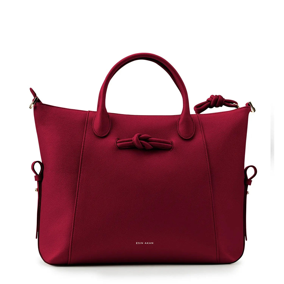 Wimbledon Leather Laptop Backpack, Cherry