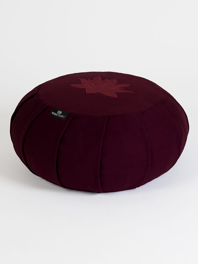 Yoga Studio GOTS Organic Cotton Round Lotus Zafu Buckwheat Cushion