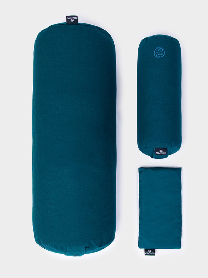 Yoga Studio Organic Meditation Bolster & Eye Pillow Set, Relax
