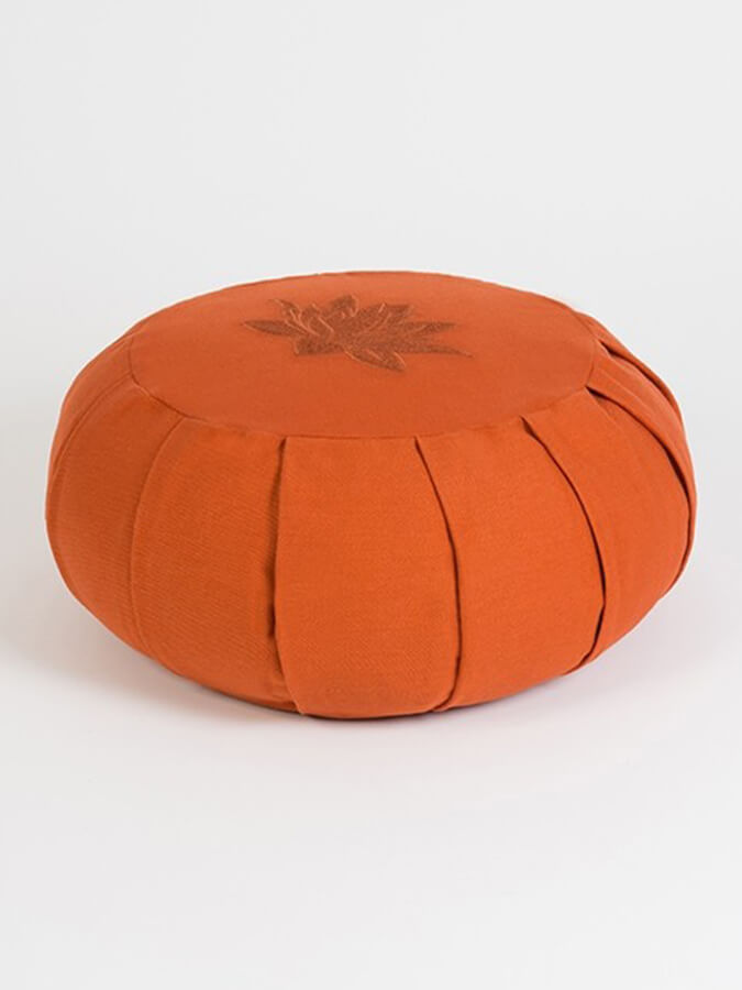 Yoga Studio GOTS Organic Cotton Round Lotus Zafu Buckwheat Cushion