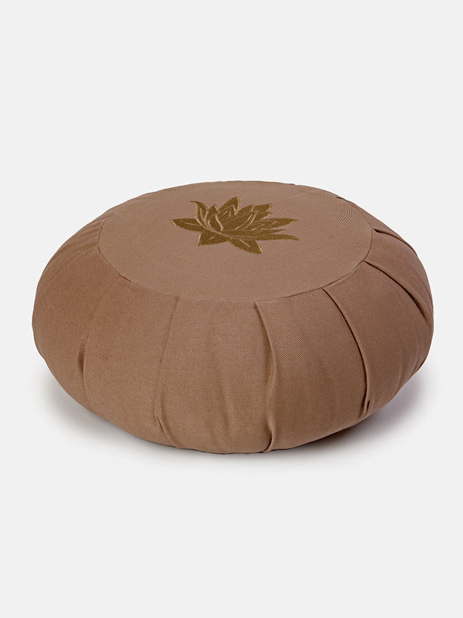 Yoga Studio GOTS Organic Cotton Round Lotus Zafu Buckwheat Cushion