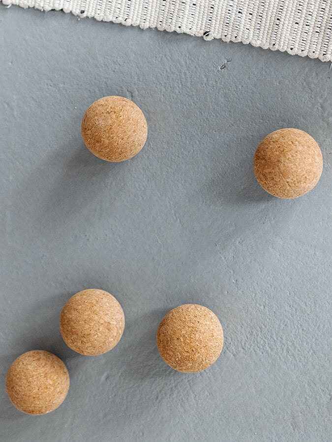 Yoga Studio Cork Unbranded Massage Ball Set of 3, 4cm, 2 x 6cm