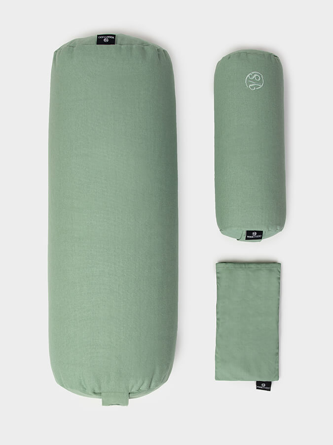 Yoga Studio Organic Meditation Bolster & Eye Pillow Set, Relax