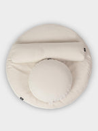 Yoga Studio EU Round Organic Zabuton Meditation Cushion Kit, Zafu & Pranayama