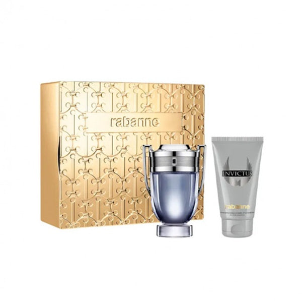 Rabanne Invictus 100ml EDT Spray / 100ml All Over Shampoo