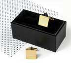 Personalised Gold-Plated Square Cufflinks