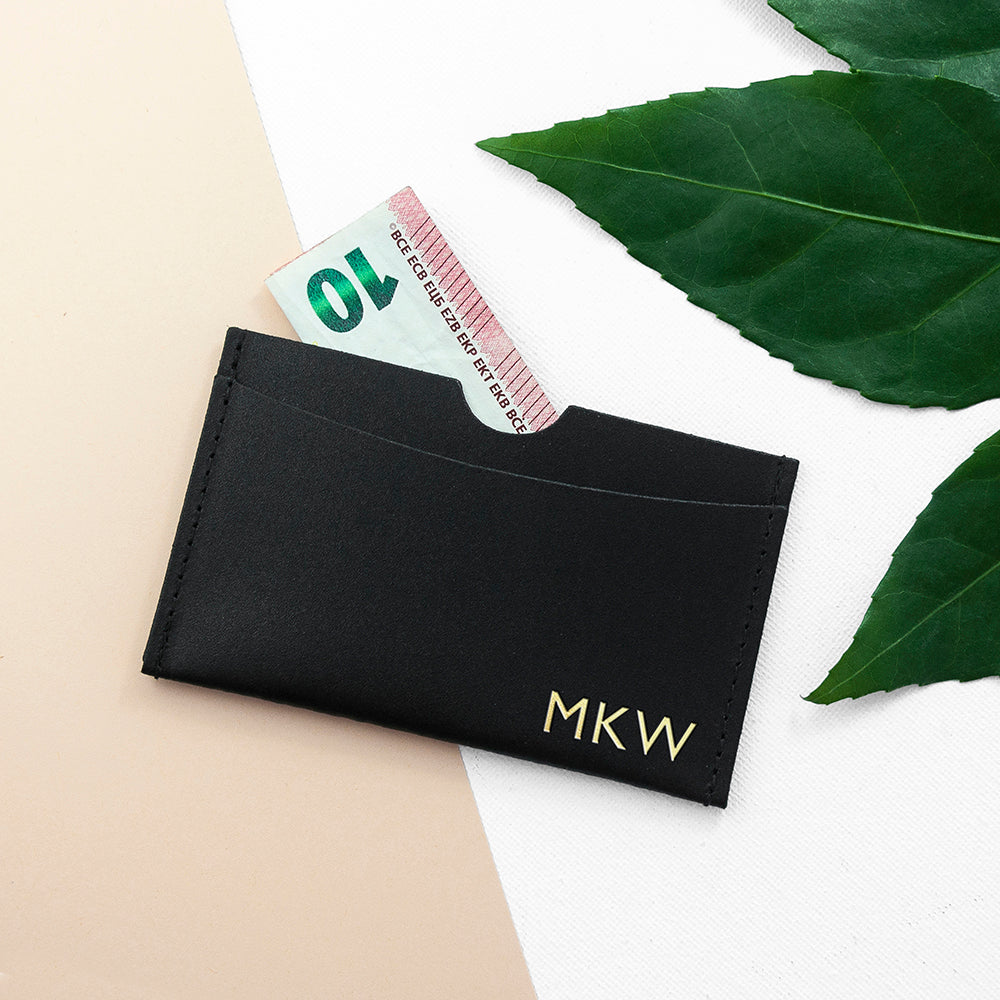 Personalised Leather Card Holder