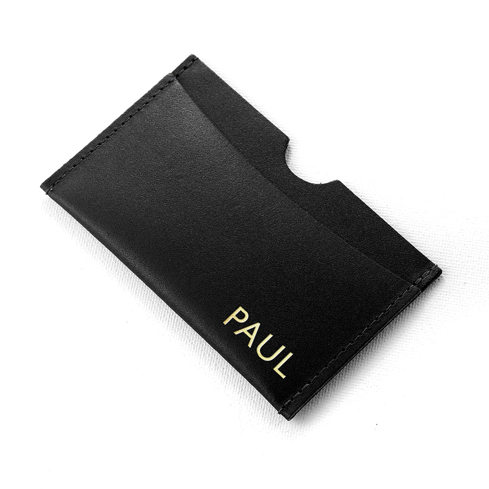 Personalised Leather Card Holder