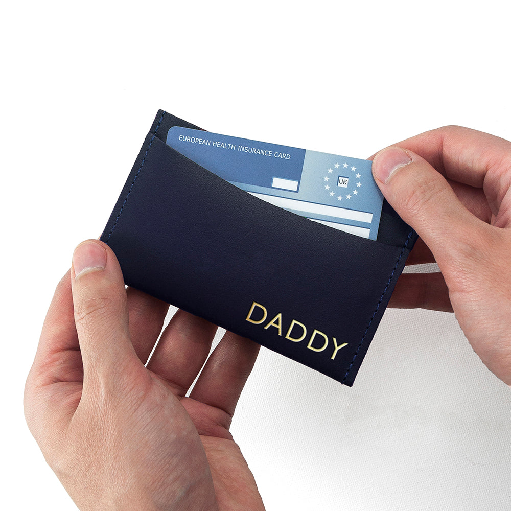 Personalised Leather Card Holder