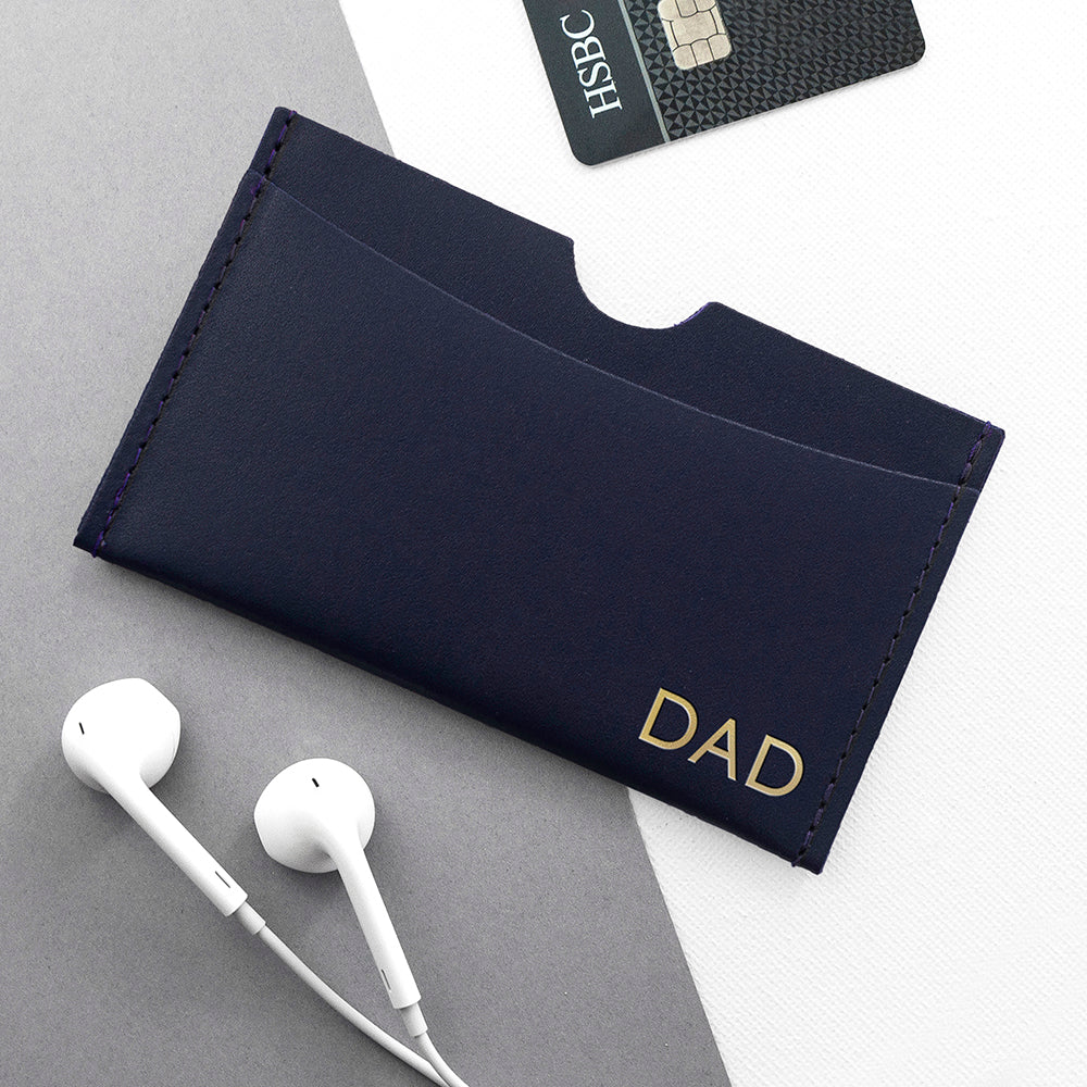 Personalised Leather Card Holder