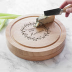 Personalised Classic Family Christmas Cheese Board Set