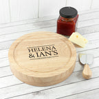 Personalised Couples’ Cheese Board Set