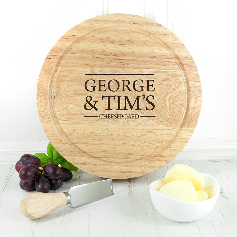 Personalised Couples’ Cheese Board Set