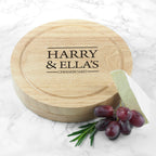 Personalised Couples’ Cheese Board Set