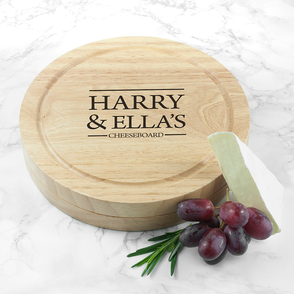 Personalised Couples’ Cheese Board Set