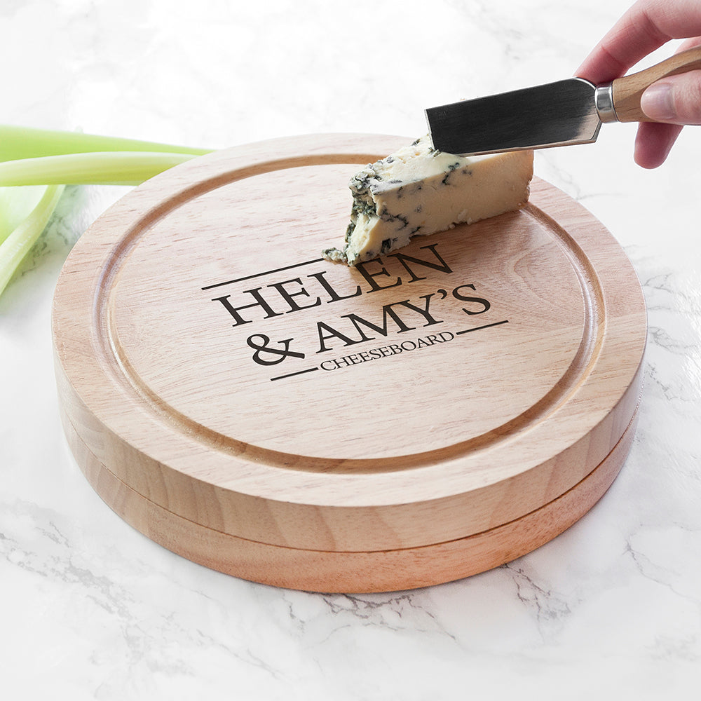 Personalised Couples’ Cheese Board Set